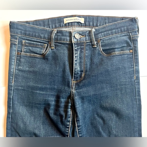 Banana Republic Premium Denim Skinny Ankle Women's Blue Jeans Size 27 - Picture 2 of 13